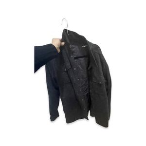 MEN’S L WOOL SHIRT JACKET NORTHFACE DARK GRAY